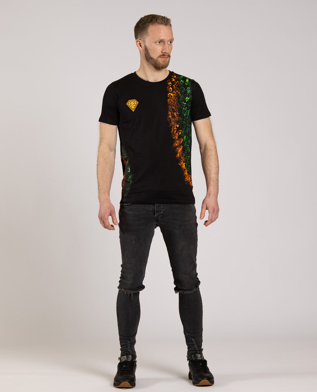 T-shirt bicolore visage