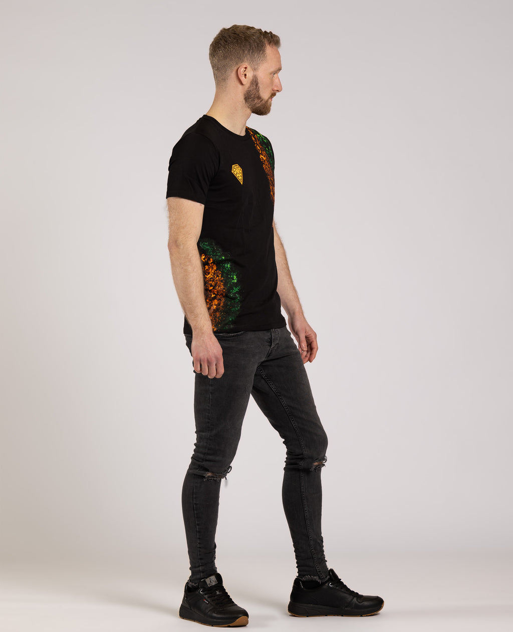 T-shirt bicolore visage