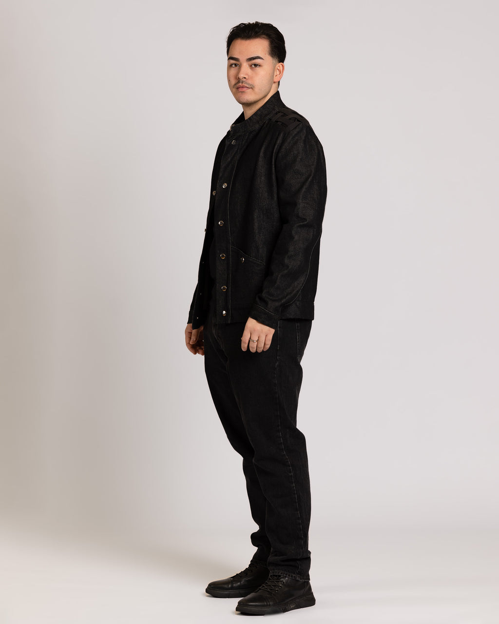 Jeansjacke mit Schulter Baumwollband