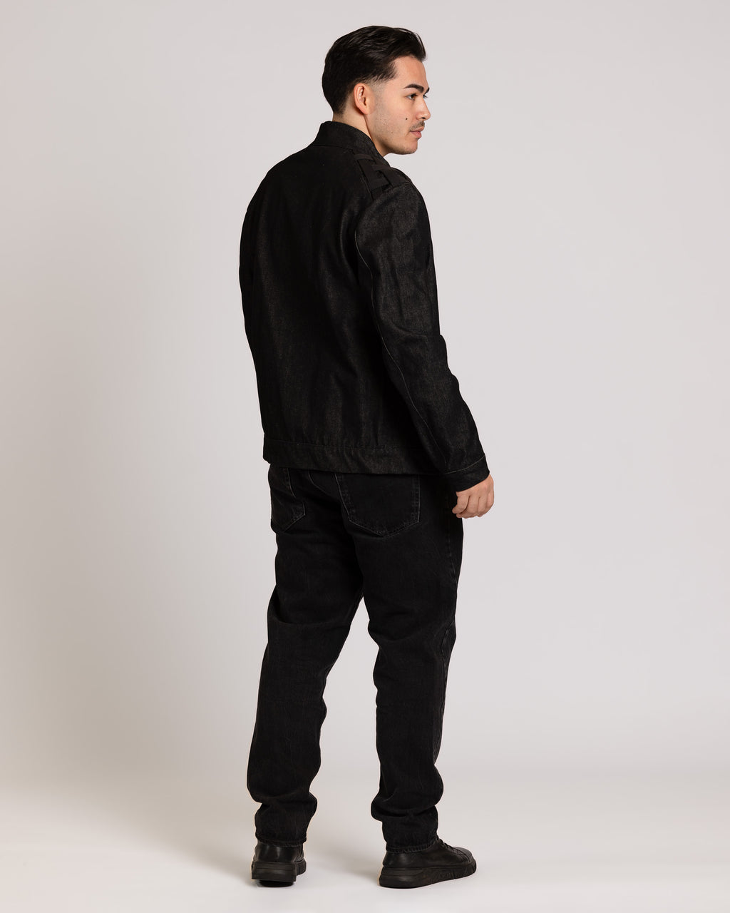 Jeansjacke mit Schulter Baumwollband