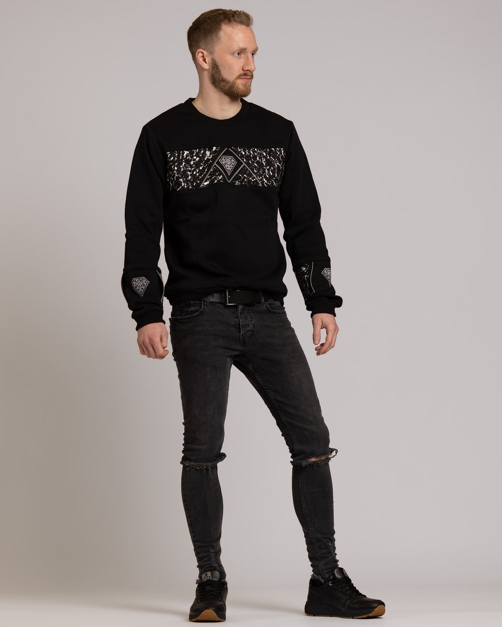 Pullover mit Metallreißverschluss