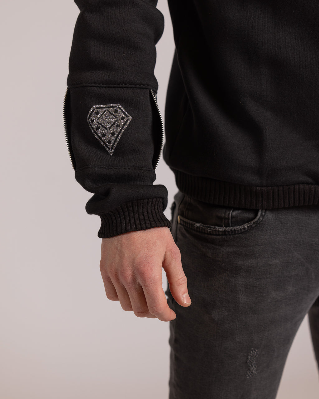 Pullover mit Metallreißverschluss